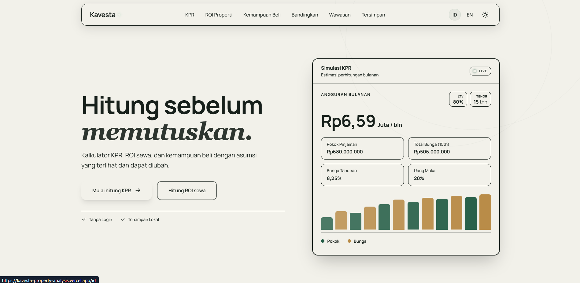 Kavesta — Property Financial Planning Platform preview